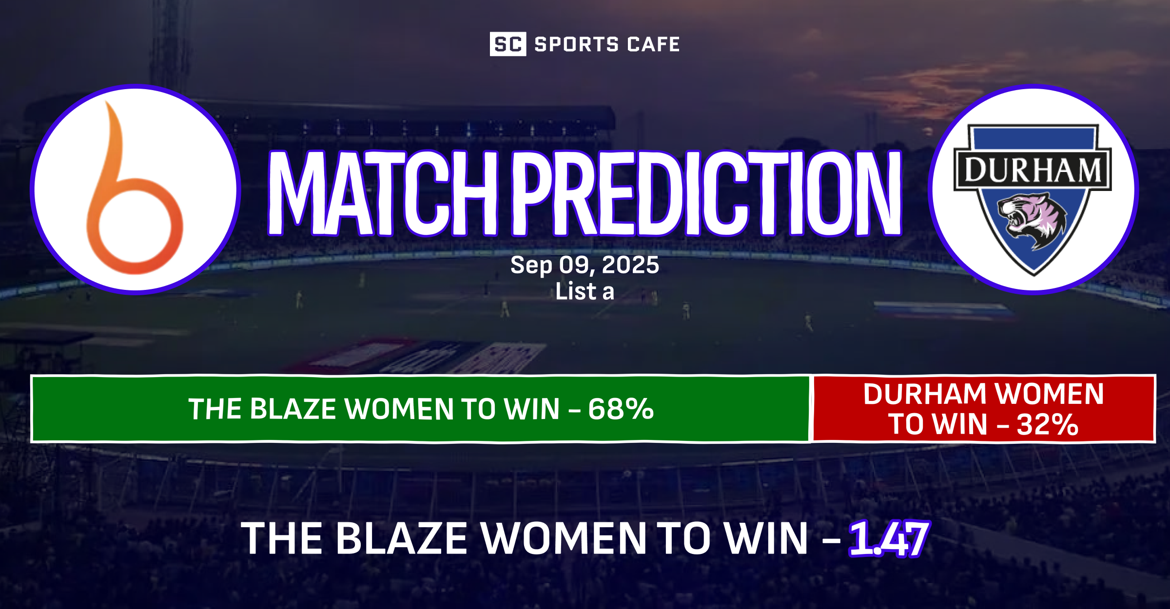 The Blaze Women vs Durham Women